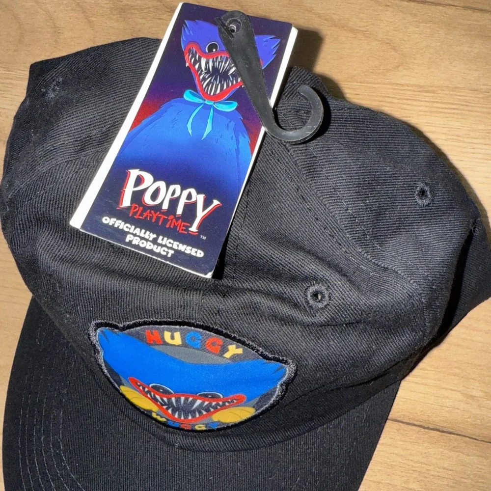 Poppy Playtime Huggy Wuggy Culturefly Official‎ Baseball Cap Hat Black Logo NEW